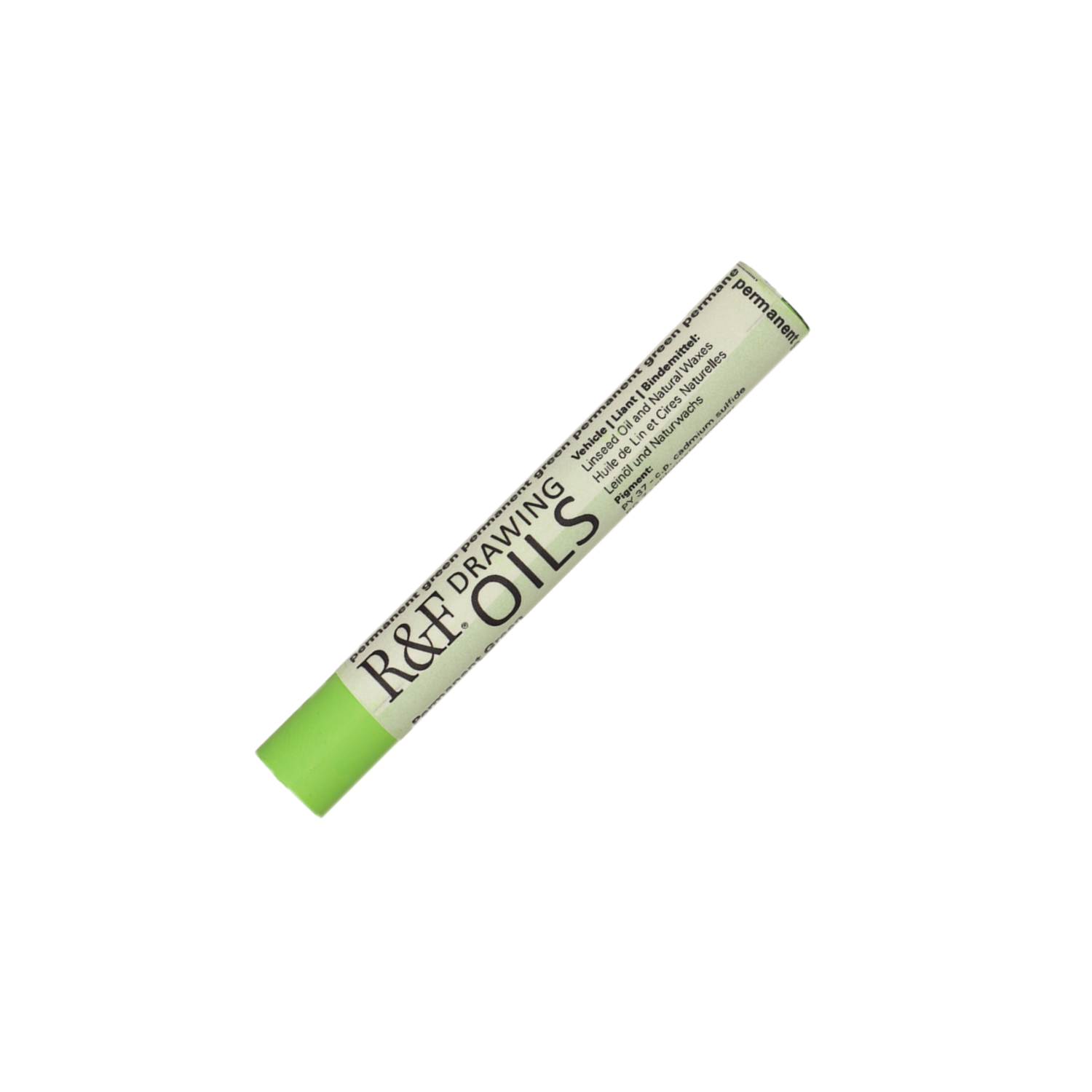 R&F DRAWING OIL STICK 12ML PERMANENT GREEN 126 3