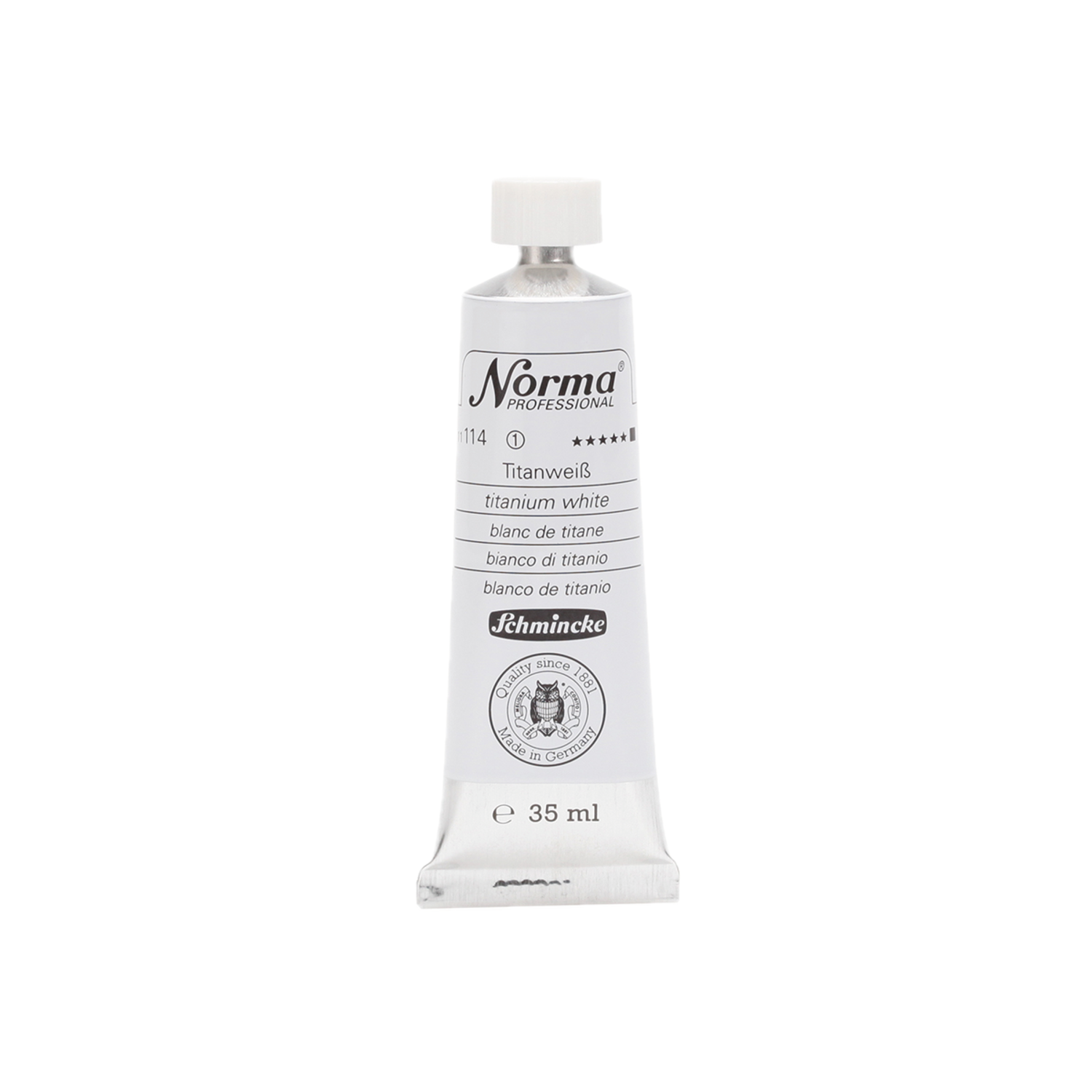 SCHMINCKE NORMA ÖLFARBE 35ML S1 114 TITANWEIß 3