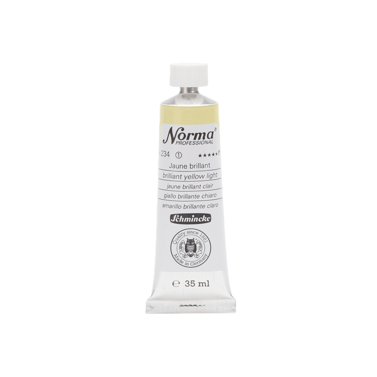 SCHMINCKE NORMA ÖLFARBE 35ML S1 234 JAUNE BRILLIANT 3