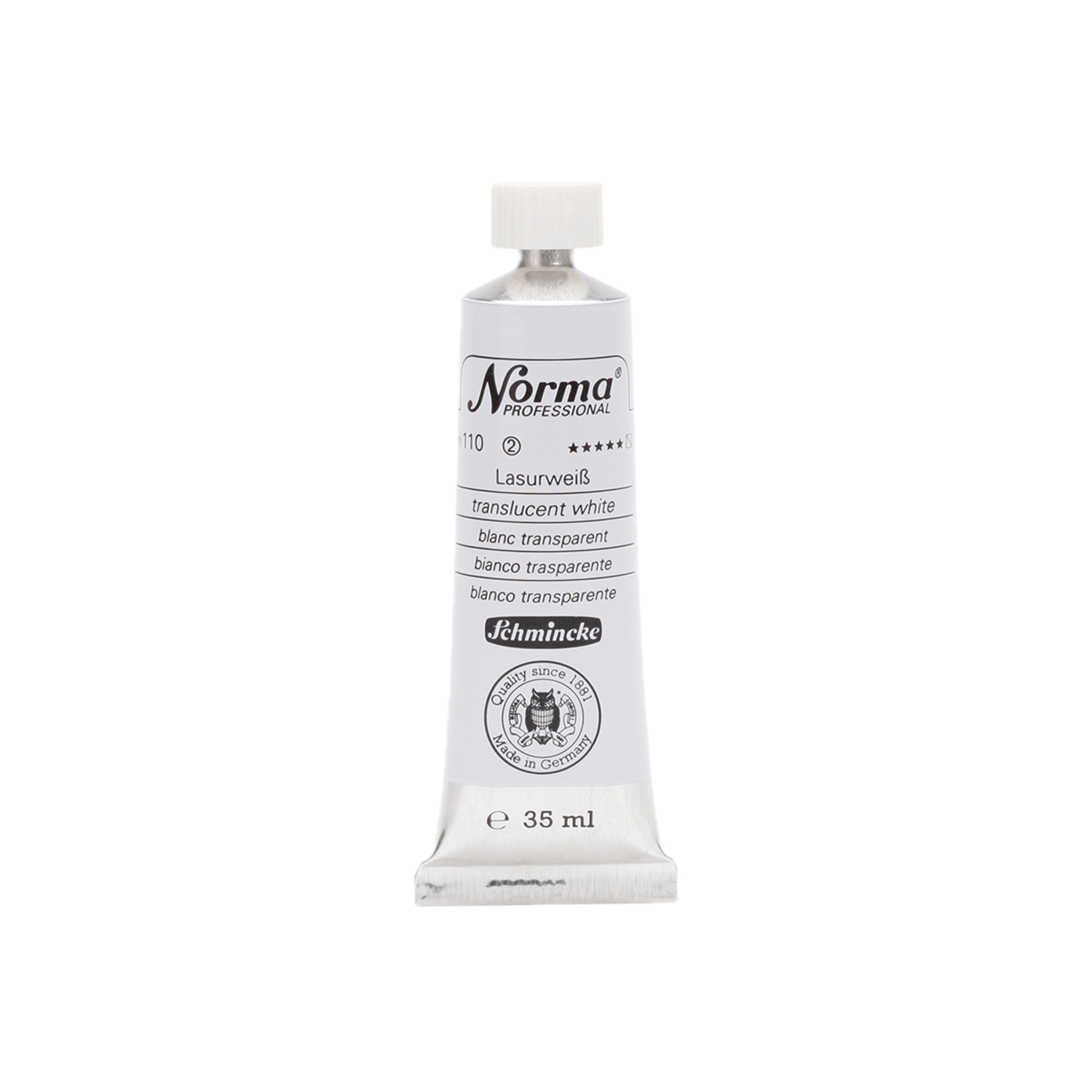 SCHMINCKE NORMA ÃLFARBE 35ML S2 110 LASURWEIß 3