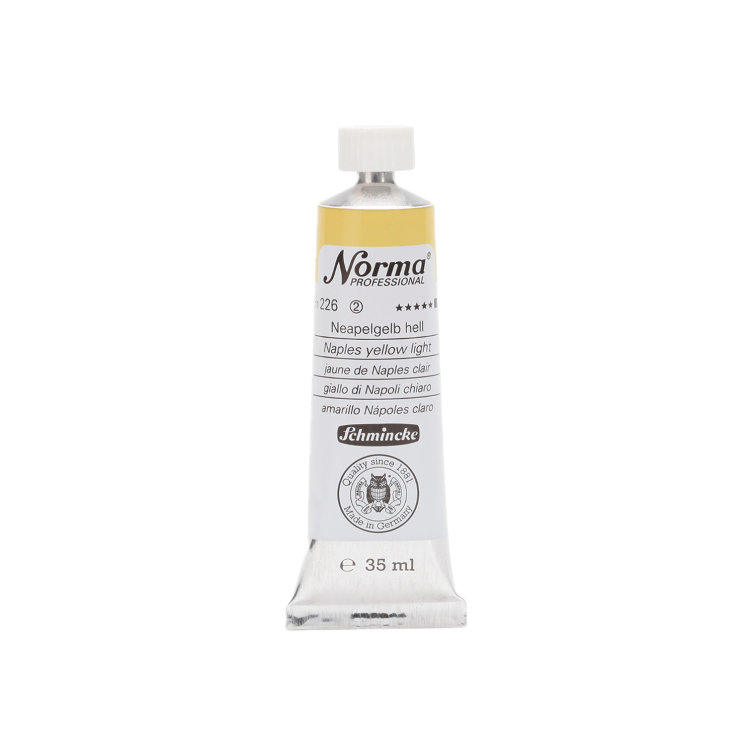 SCHMINCKE NORMA ÖLFARBE 35ML S2 226 NEAPELGELB HELL 3