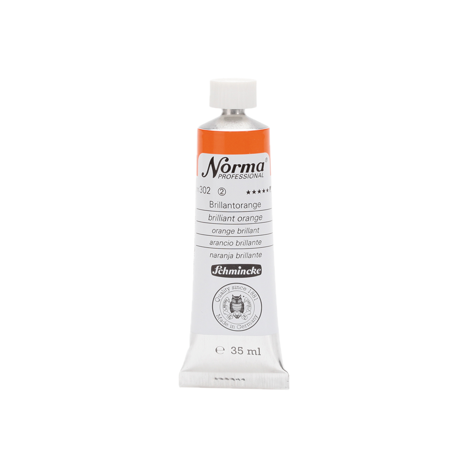 SCHMINCKE NORMA ÖLFARBE 35ML S2 302 BRILLIANTORANGE 3