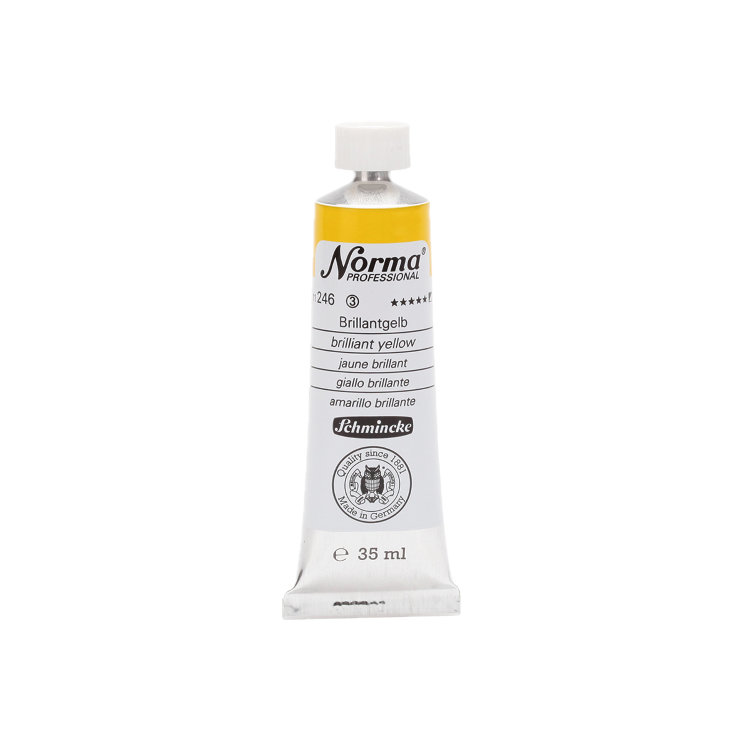 SCHMINCKE NORMA ÖLFARBE 35ML S3 246 BRILLIANTGELB 3