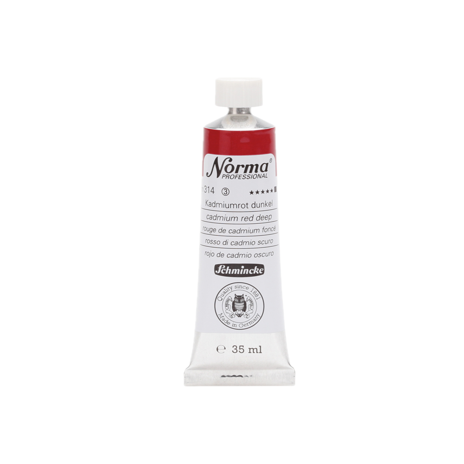 SCHMINCKE NORMA ÖLFARBE 35ML S3 314 KADMIUMROT DUNKEL 3