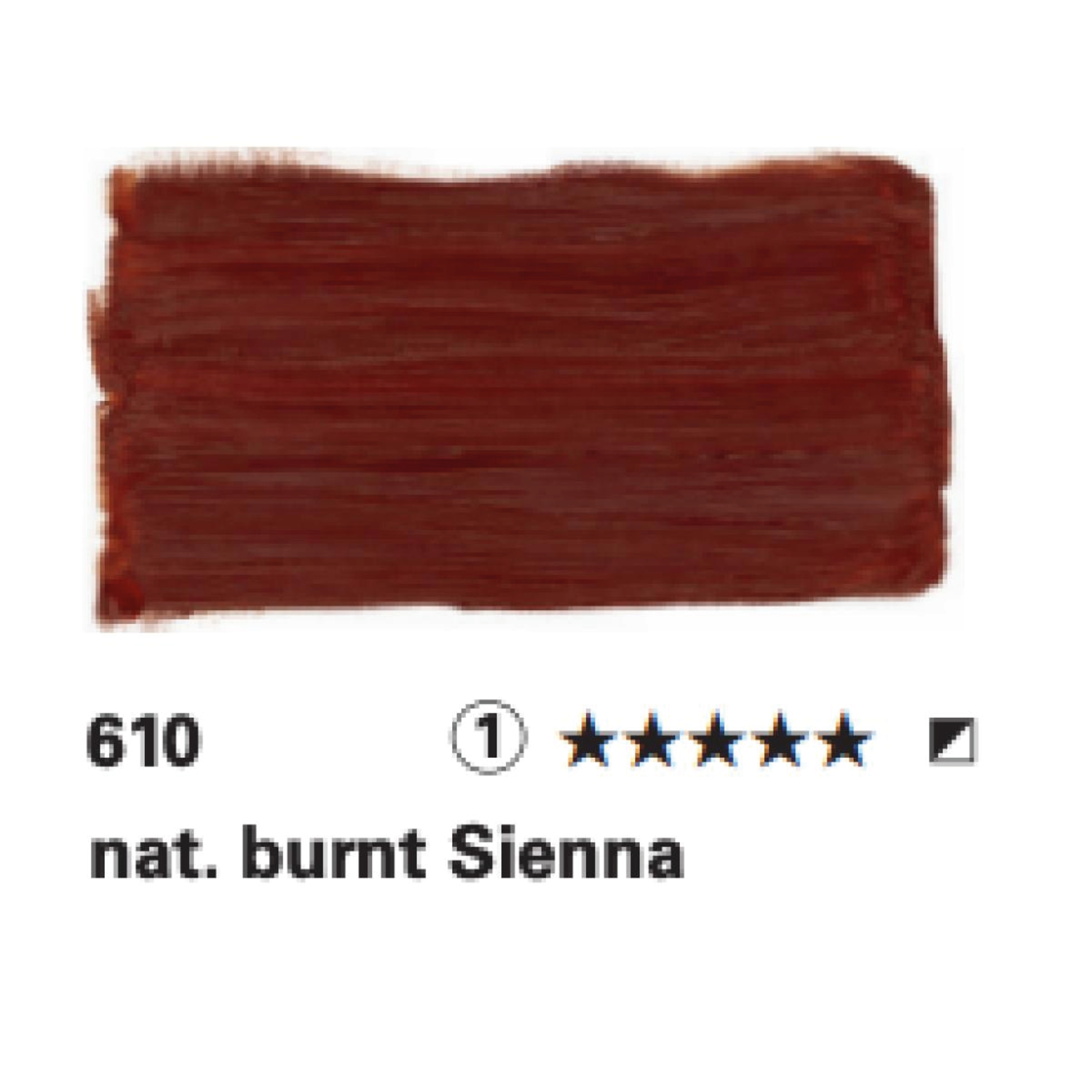 SCHMINCKE NORMA BLUE 120ML S1 610 NATURAL BURNT SIENNA 2