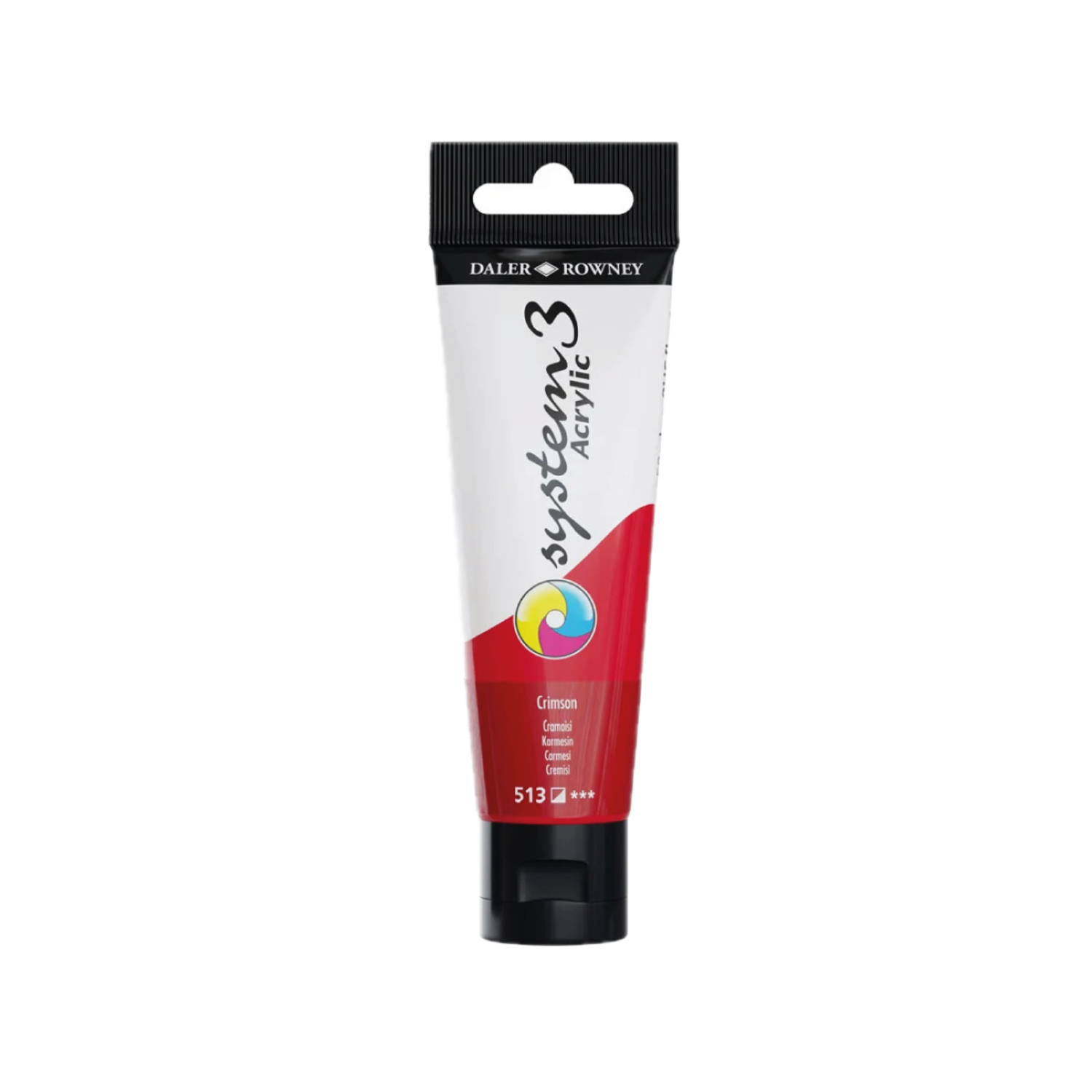 DALER ROWNEY SYSTEM 3 ACRYL 150ML 513 CRIMSON 3