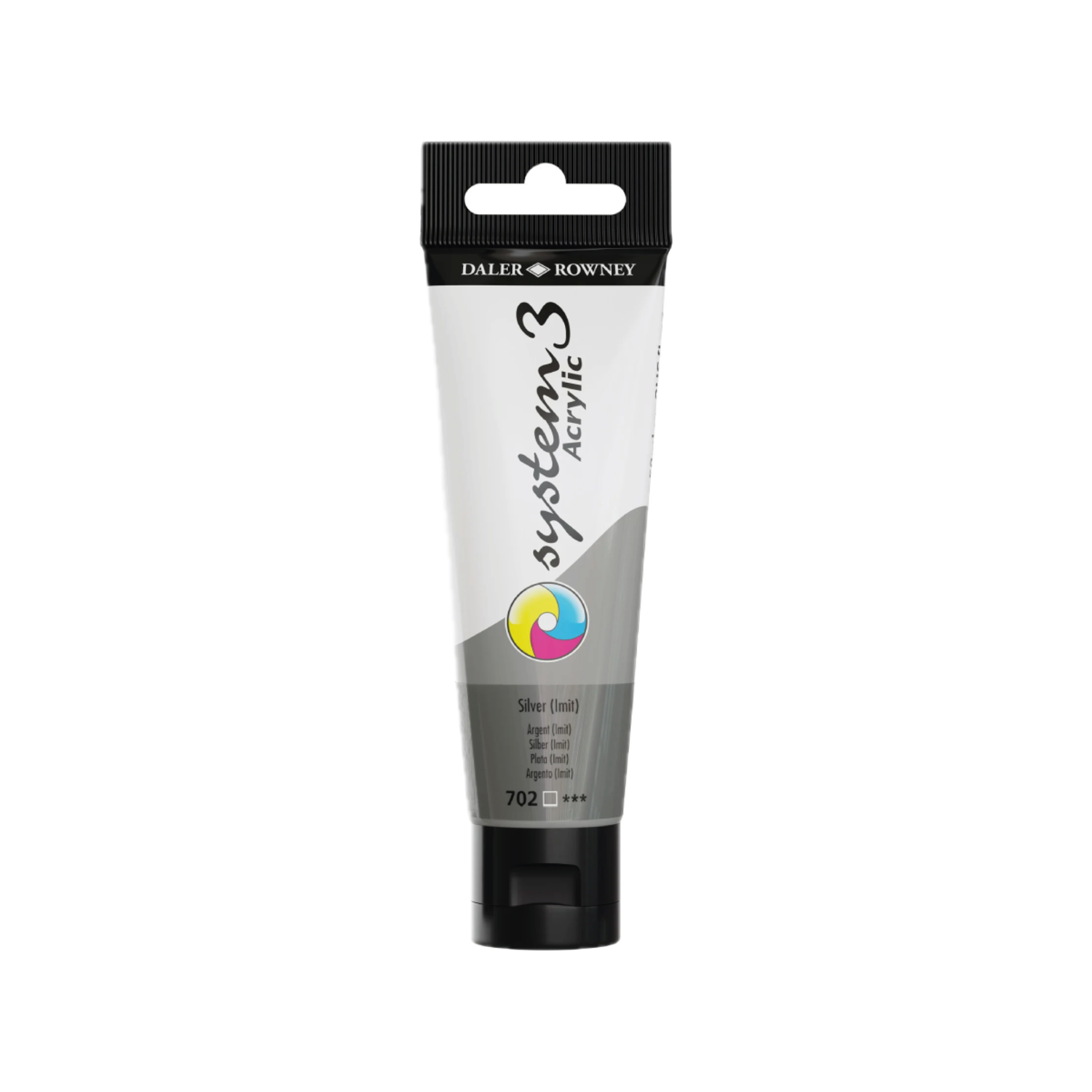 DALER ROWNEY SYSTEM 3 ACRYL 150ML 702 SILVER HUE 3