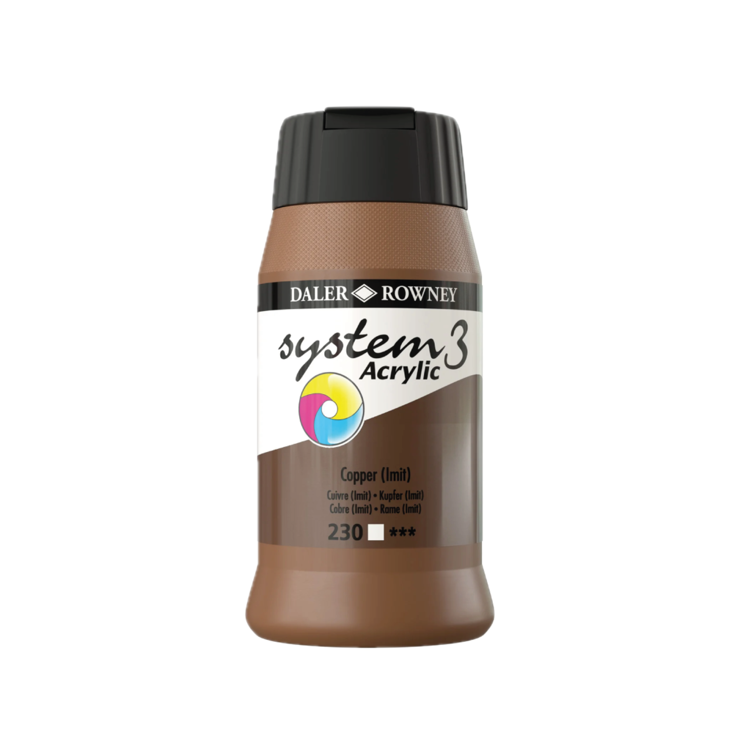 DALER ROWNEY SYSTEM 3 ACRYL 500ML 230 COPPER HUE 3