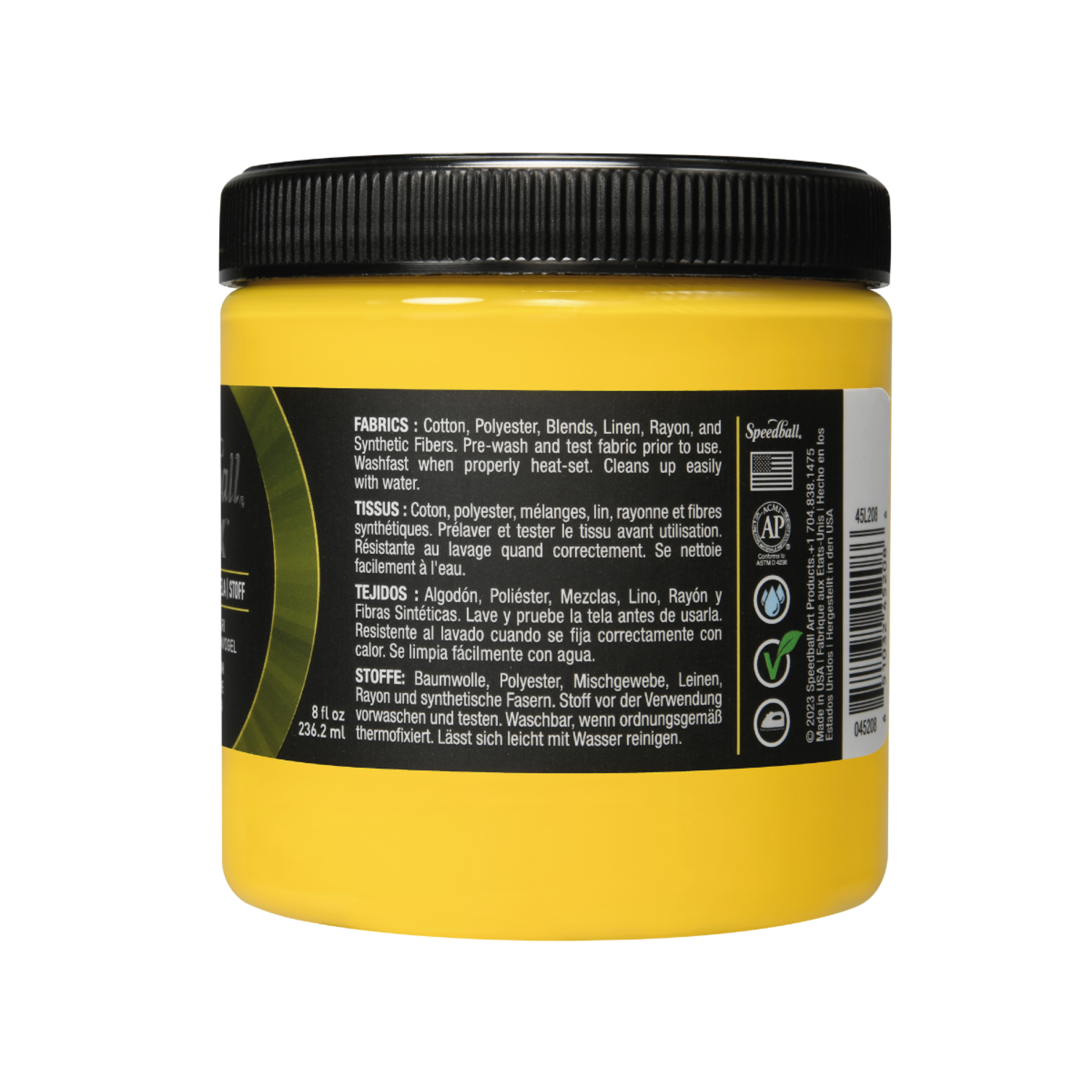 SPEEDBALL FLEX SCREEN PRINTING FABRIC INK 236ML CANARY 2
