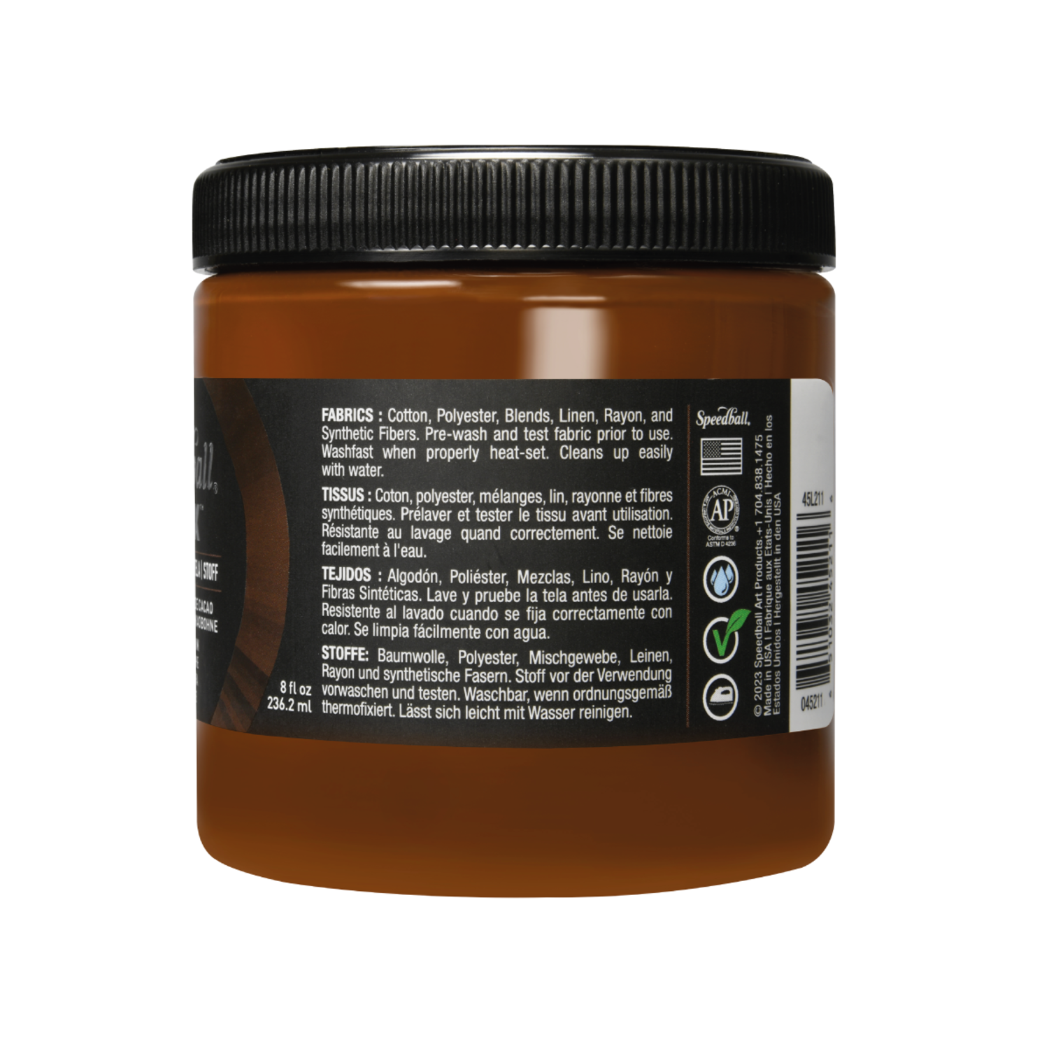 SPEEDBALL FLEX SCREEN PRINTING FABRIC INK 236ML COCOA BEAN 2