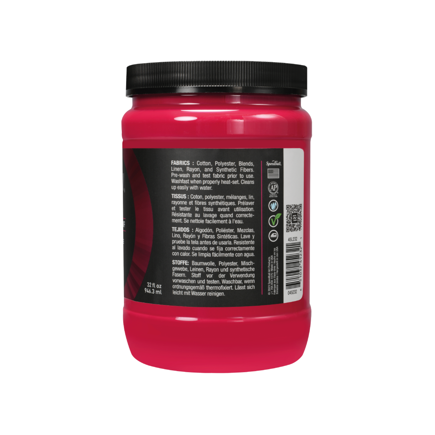 SPEEDBALL FLEX SCREEN PRINTING FABRIC INK 946ML FUCHSIA 2